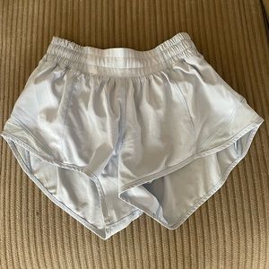Blue lululemon hotty hot shorts